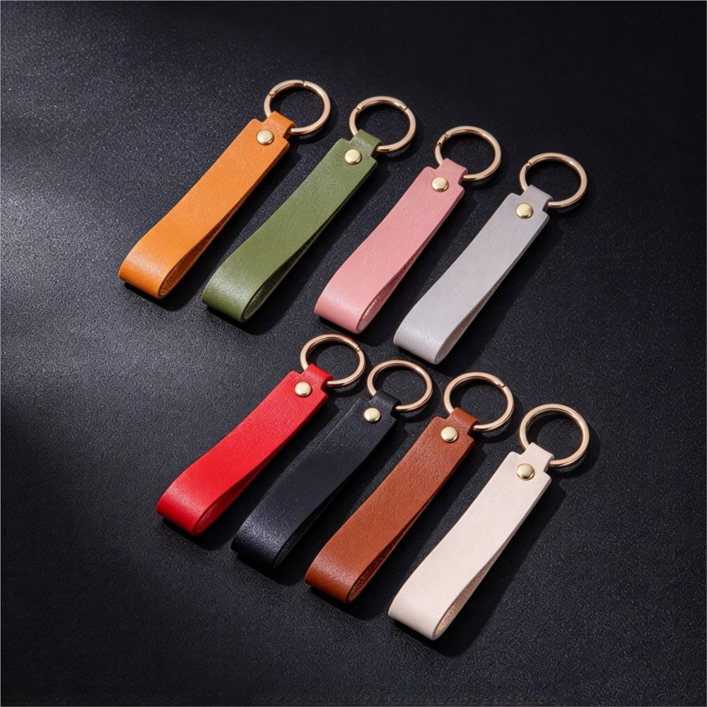 Leather Wallet Men - 1/5 unidades de chaveiro de couro