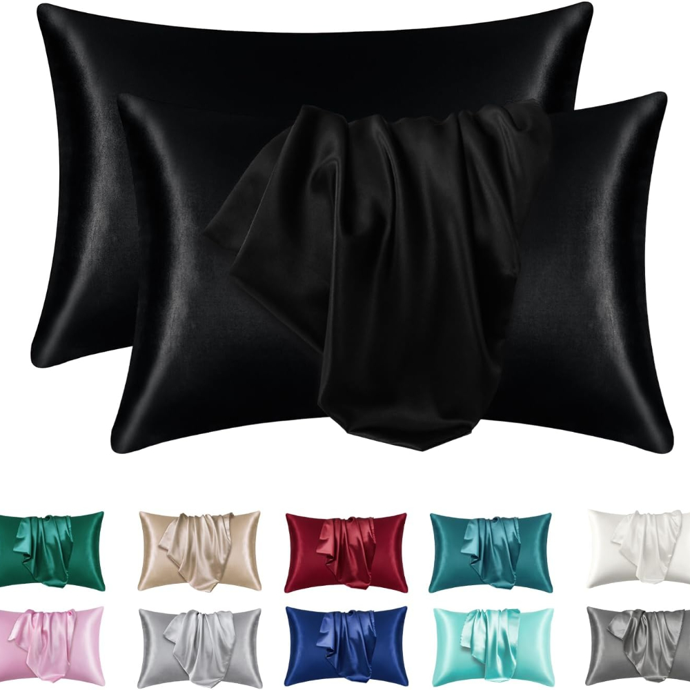 Silk Pillowcase - 1/2 Peças Fronha de Cetim de