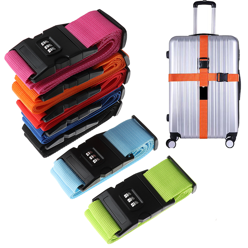 Travel Luggage Set - 2m arco-íris senha bloqueio embalagem saco