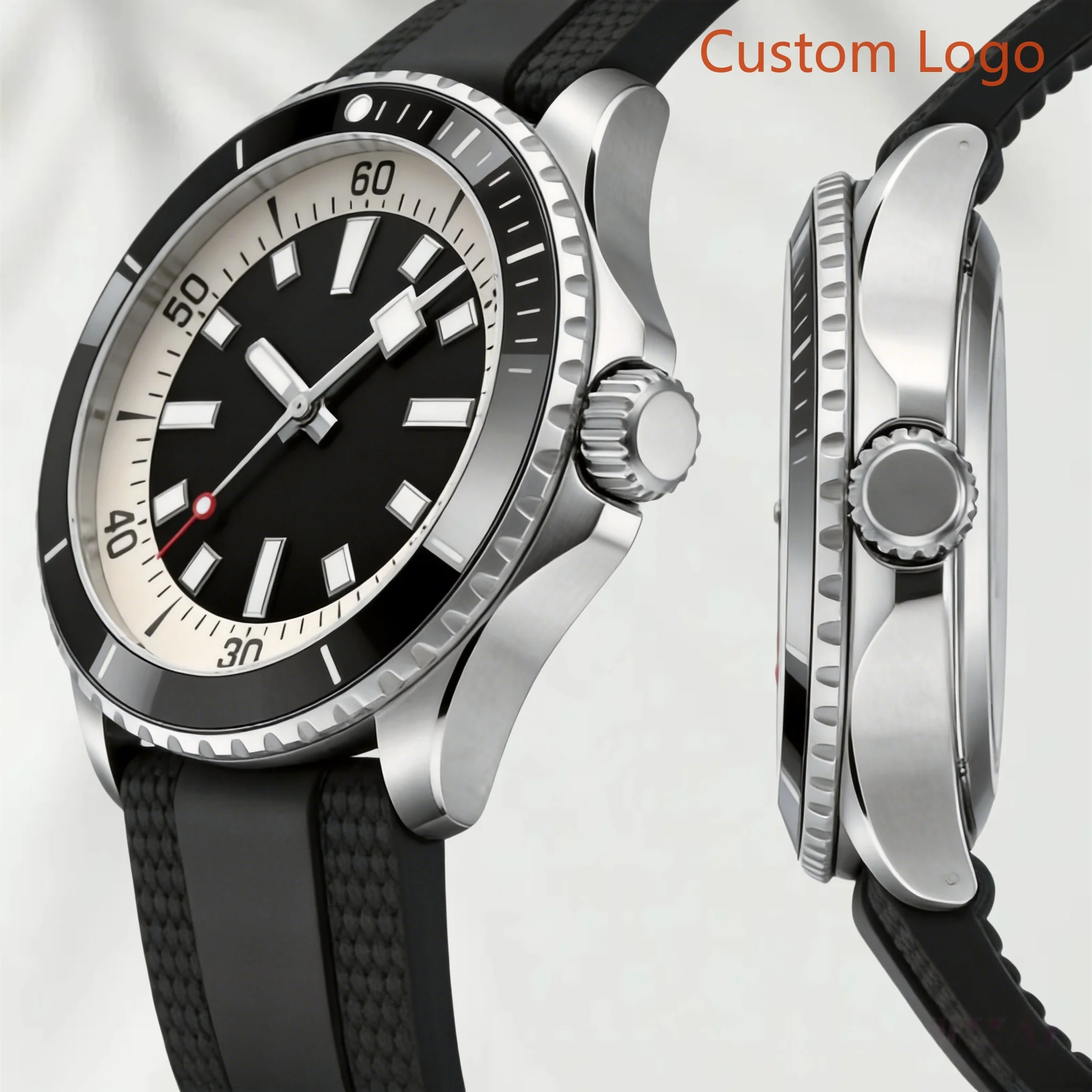 Luxury Watch Men - Relógio de mergulho masculino, 46 mm,
