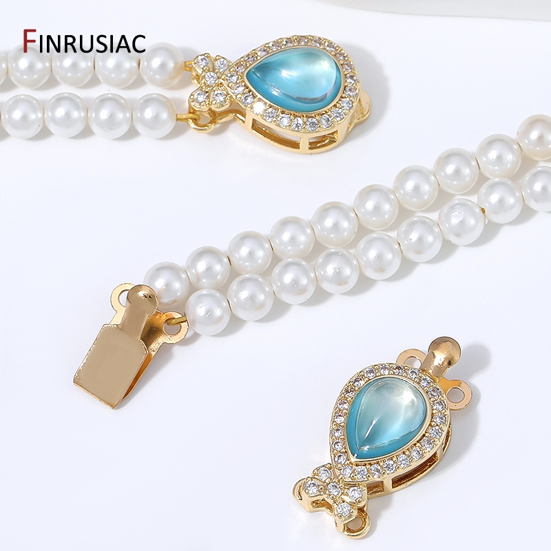 Gold Plated Jewelry - Fecho de segurança em latão banhado
