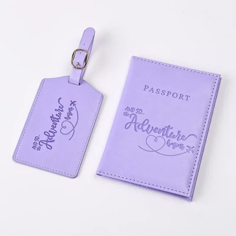 Travel Luggage Set - Novo roxo couro do plutônio titular