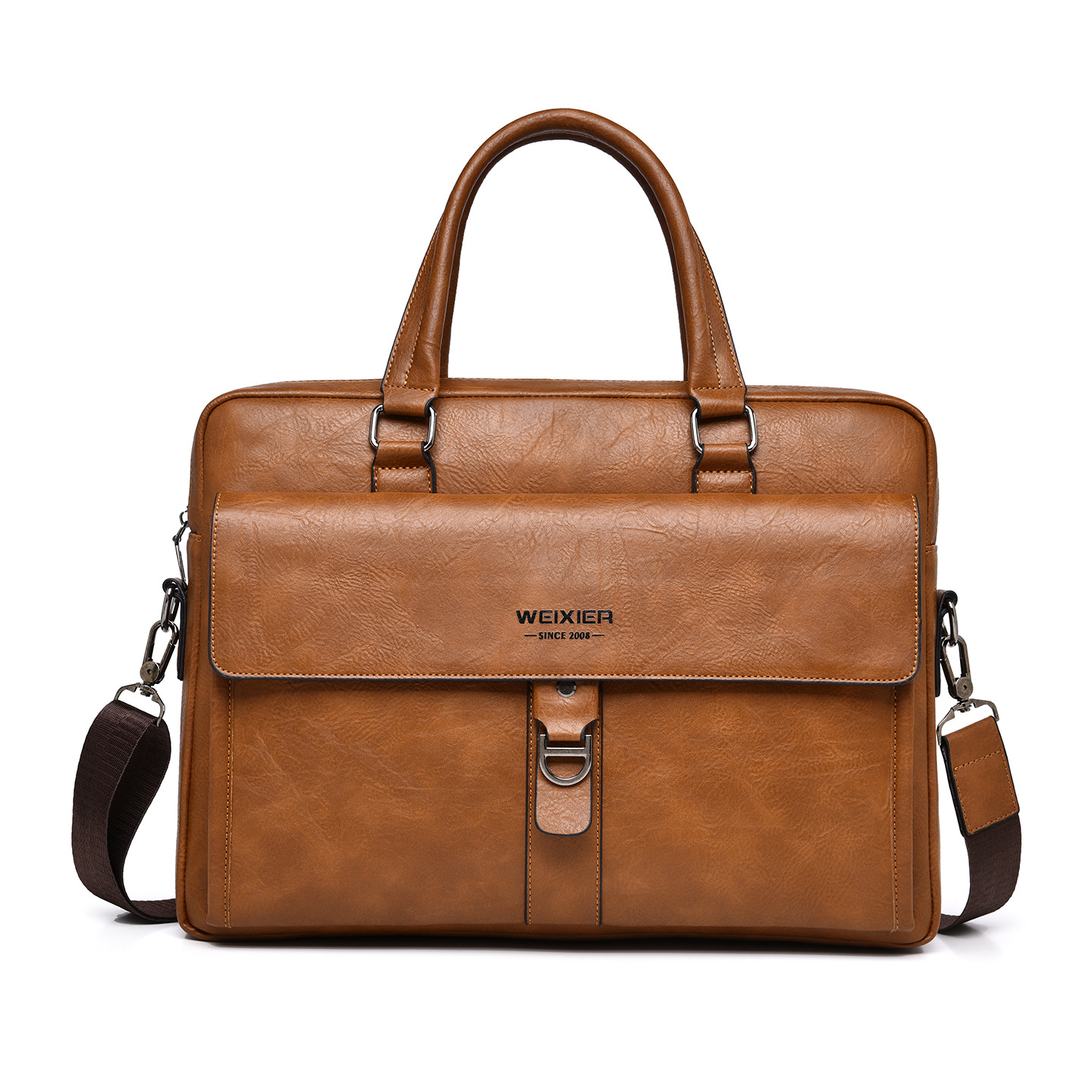 Leather Briefcase - Pasta Executiva Masculina Vintage em Couro