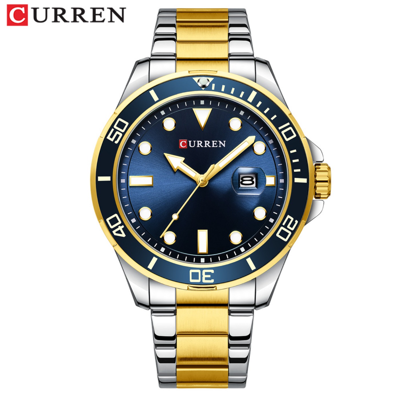 CURREN Nova Série Green Water  - Luxury Watch Men avaliação e preço