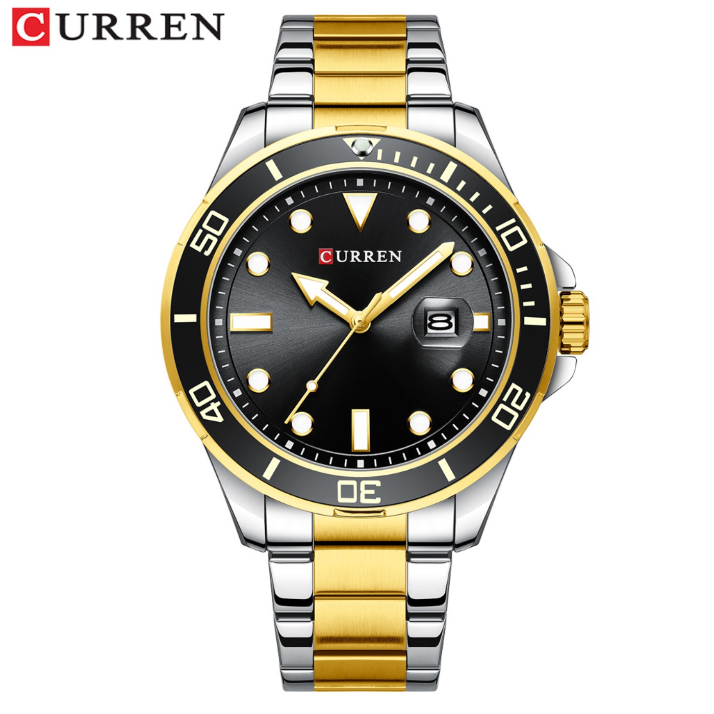 CURREN Nova Série Green Water  - Luxury Watch Men avaliação e preço