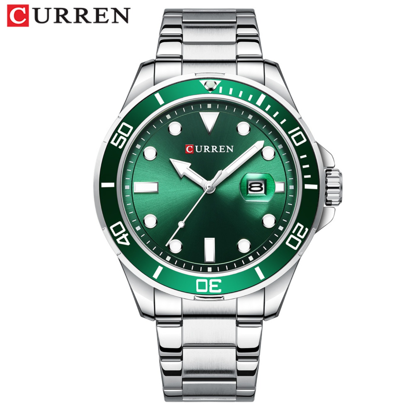 CURREN Nova Série Green Water  - Luxury Watch Men avaliação e preço