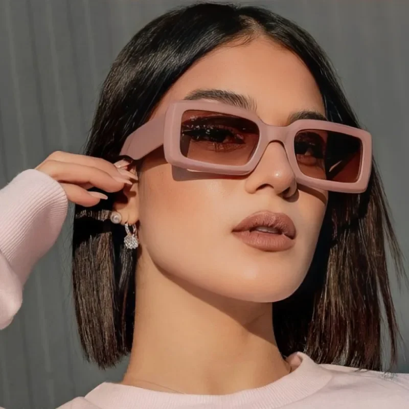 Novos Óculos de Sol Retangular - Designer Sunglasses avaliação e preço
