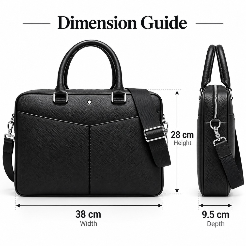 Mala Executiva Masculina de Lu - Leather Briefcase avaliação e preço