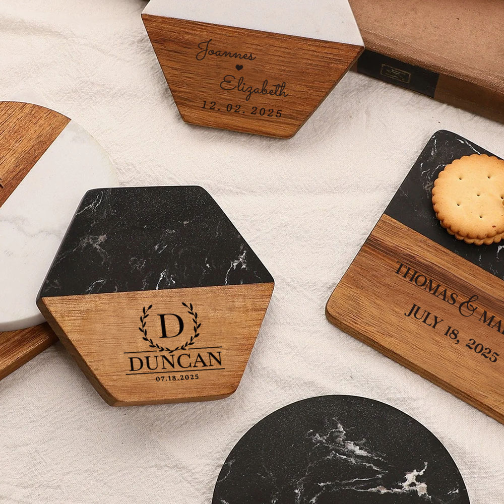 Conjunto de porta-copos de már - Marble Coaster Set avaliação e preço