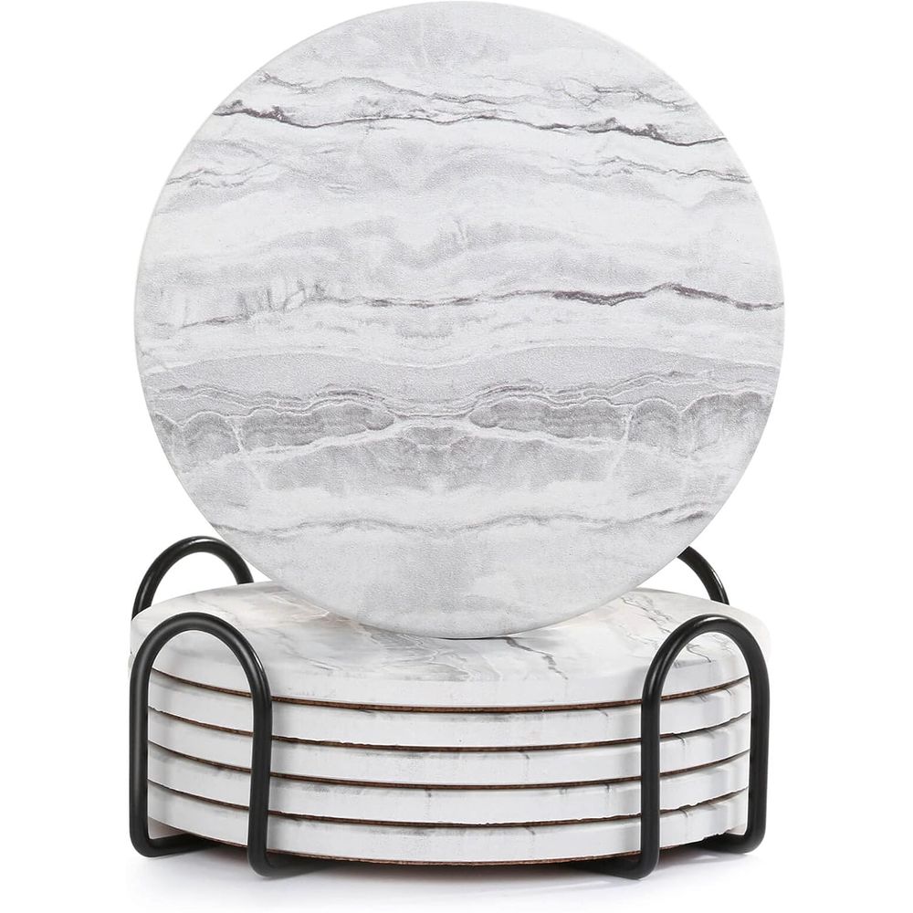 Conjunto de 6 Porta-Copos Abso - Marble Coaster Set avaliação e preço