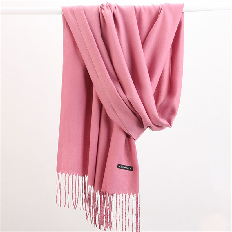 Moda cor sólida 2023 cachecol  - Cashmere Scarf avaliação e preço