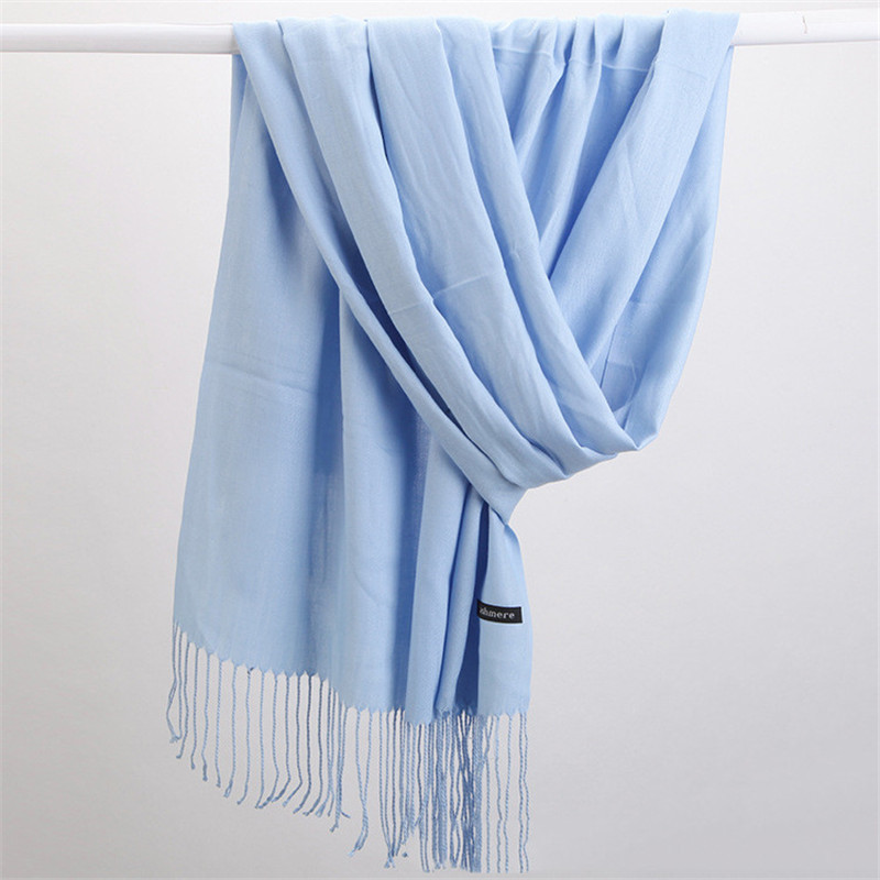 Moda cor sólida 2023 cachecol  - Cashmere Scarf avaliação e preço