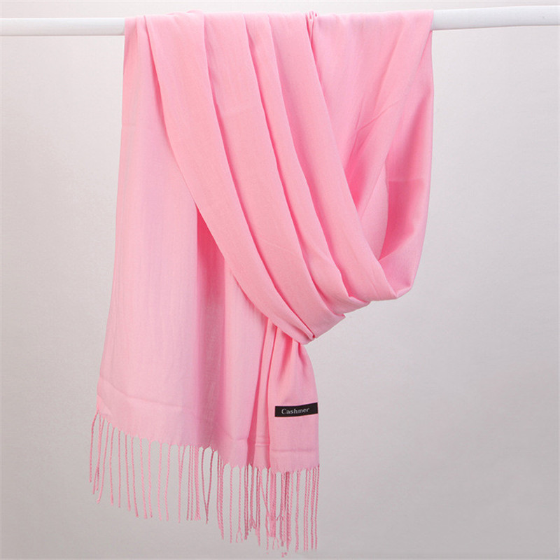 Moda cor sólida 2023 cachecol  - Cashmere Scarf avaliação e preço