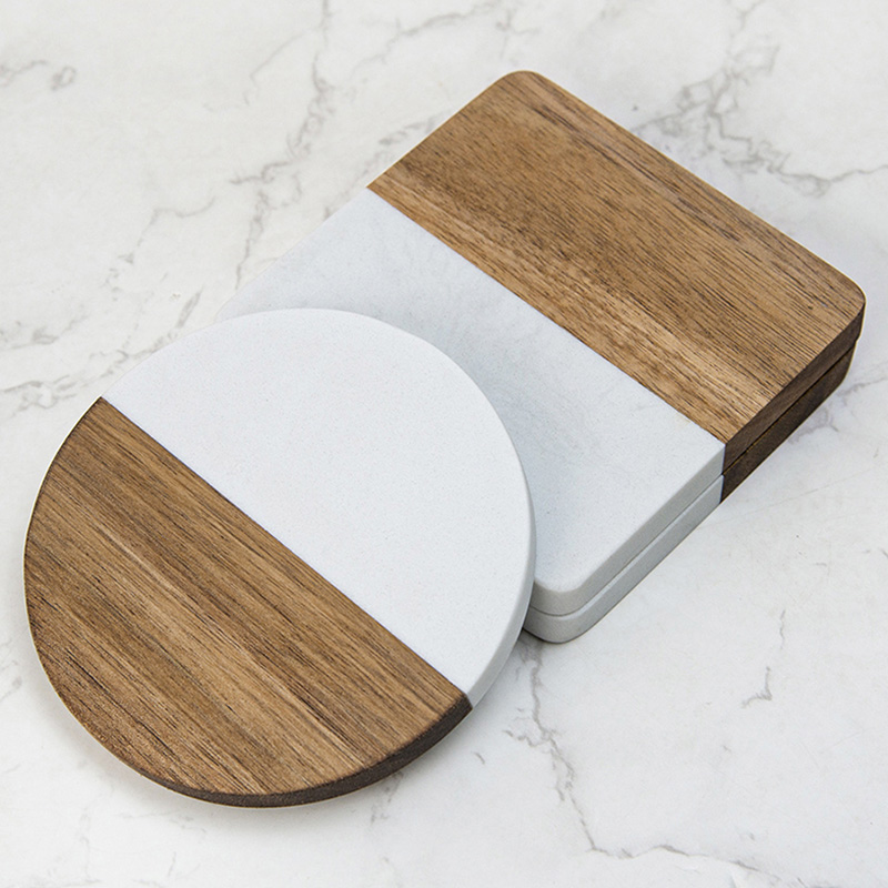 Conjunto de 4 Porta-Copos de M - Marble Coaster Set avaliação e preço