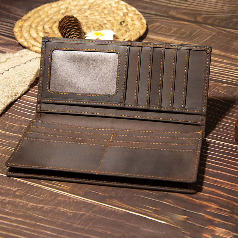 Carteira Masculina de Couro Ge - Leather Wallet Men avaliação e preço