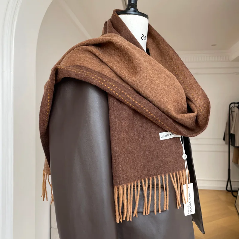 Cachecol de Lã Pura 100% de Al - Cashmere Scarf avaliação e preço
