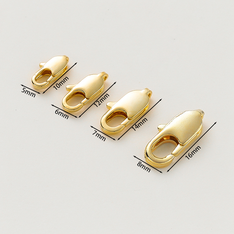 10 peças de fechos de lagosta  - Gold Plated Jewelry avaliação e preço