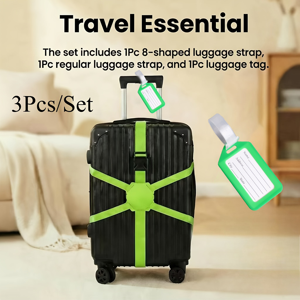 Conjunto de 3 Peças (2 Cintas  - Travel Luggage Set avaliação e preço