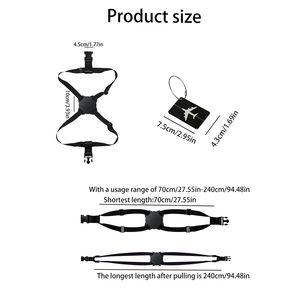 Conjunto de 2 Peças: Etiquetas - Travel Luggage Set avaliação e preço