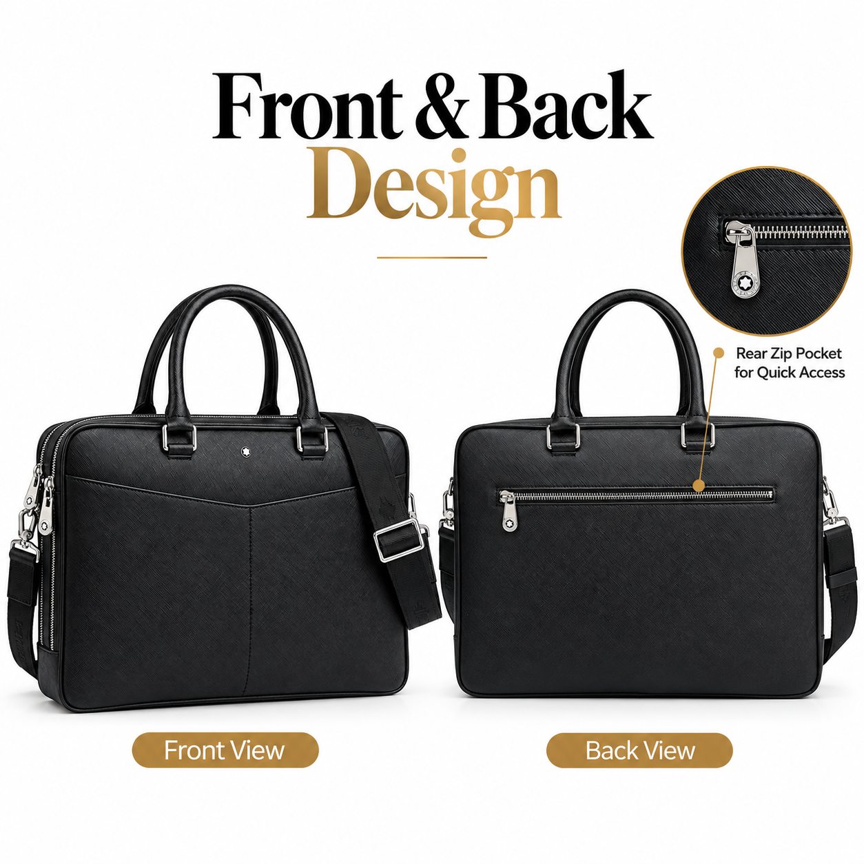 Mala de negócios clássica para - Leather Briefcase avaliação e preço