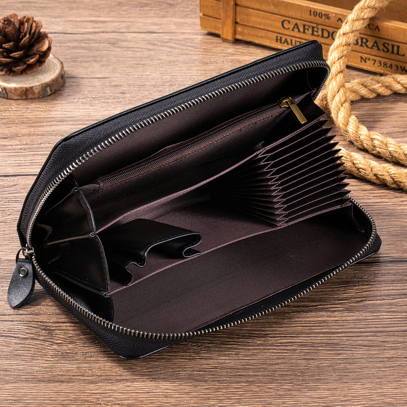 Nova Carteira Longa Masculina  - Leather Wallet Men avaliação e preço