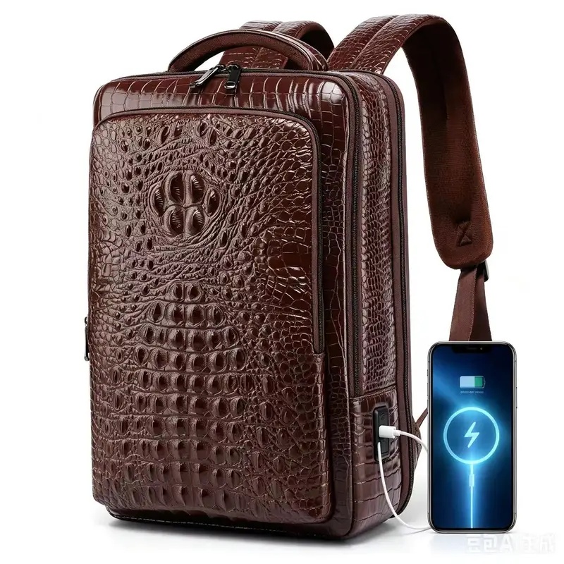 Nova mochila masculina de cour - Leather Briefcase avaliação e preço