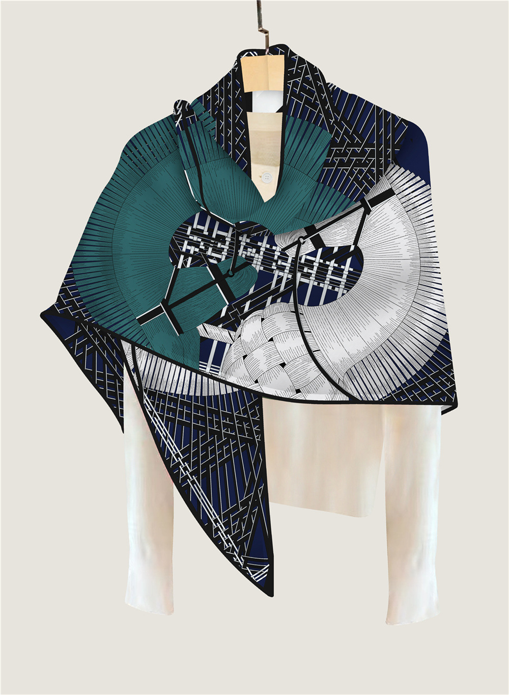 Triângulo xales inverno quente - Cashmere Scarf avaliação e preço